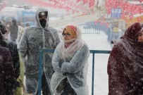 MİTİNG ALANI - Erzurum Kar Altında Cumhurbaşkanı Erdoğan'ı Bekliyor