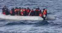 Kuşadası Körfezi'nde Çoğunluğu Çocuk Kaçak Göçmenler Faciadan Döndü