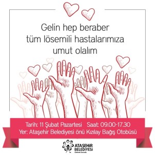 Ataşehir Belediyesinden Kan Ve Kök Hücre Bağışı Kampanyası