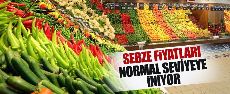 'Sebze fiyatları artık normal seviyelerine iniyor'