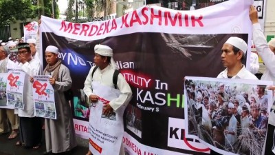 Endonezya'da Hindistan Karşıtı Gösteri