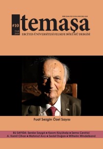 Erciyes Üniversitesi Temaşa Dergisinin Prof. Dr. Fuat Sezgin Özel Sayısı Çıktı