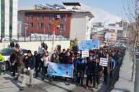 İDRIS AKBıYıK - Hakkari'de Trafik Farkındalık Yürüyüşü Düzenlendi