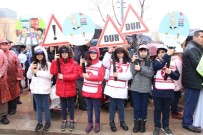 TRAFİK LEVHASI - Yaya Öncelikli Trafik İçin Çalışmalar Başlatıldı