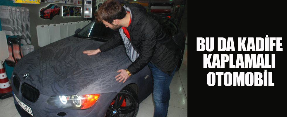 Bu da kadife kaplamalı otomobil