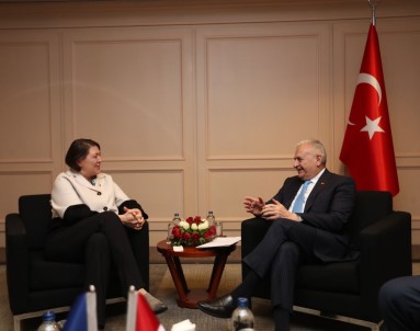 Binali Yıldırım AB Komiseri Bulç İle Bir Araya Geldi