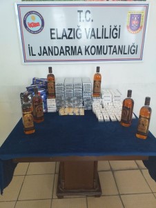 Elazığ'da Kaçak İçki Ve Sigara Ele Geçirildi