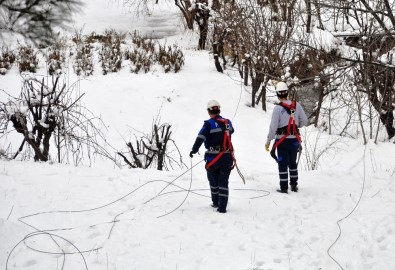 Kar Yağışı Şirvan'da Elektrik Şebekesini Vurdu