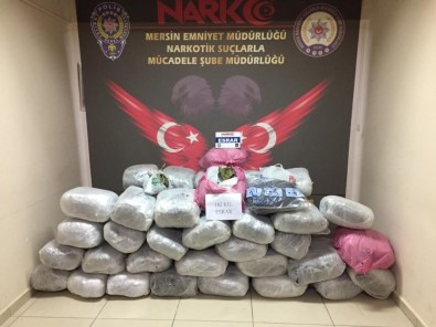 Mersin'de 182 Kilo Esrar Ele Geçirildi