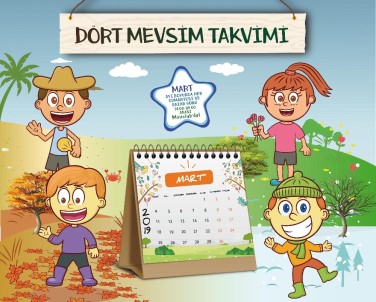 Minikler İçin 'Dört Mevsim Takvimi Yapımı Atölyesi'