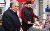 Murat Aydın Soğuksu'da Kasap Dükkanına Girip Tezgahın Başına Geçti