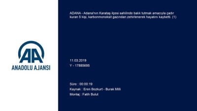 Adana'da Karbonmonoksit Zehirlenmesi Açıklaması 5 Ölü