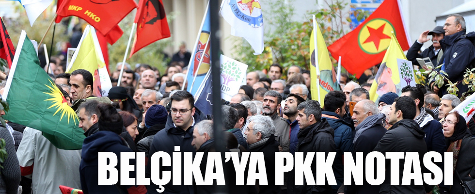 Belçika'ya PKK notası