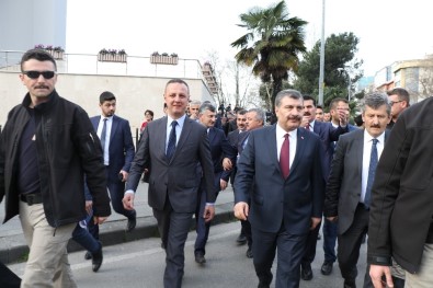 Sağlık Bakanı Koca'dan Zonguldak'ta Esnaflara Ziyaret