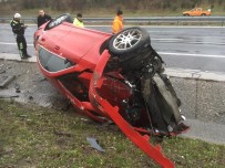 TRAKYA ÜNIVERSITESI - Lüks Araç Kazada Hurdaya Döndü