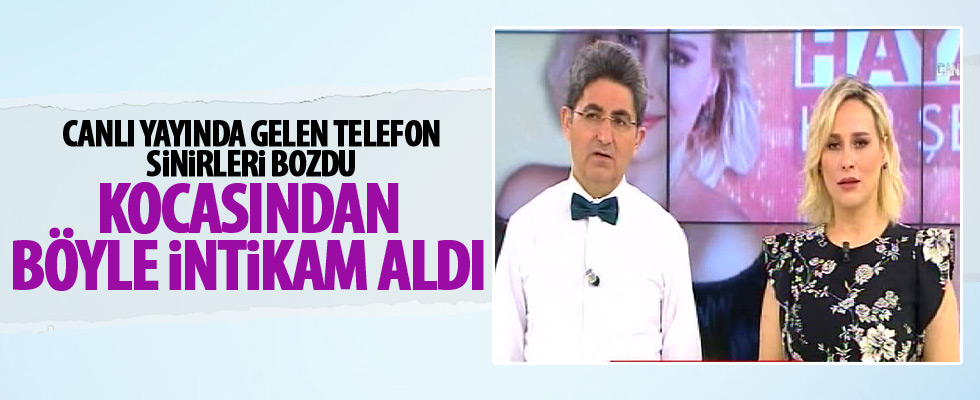 Canlı yayında gelen telefon çıldırttı!