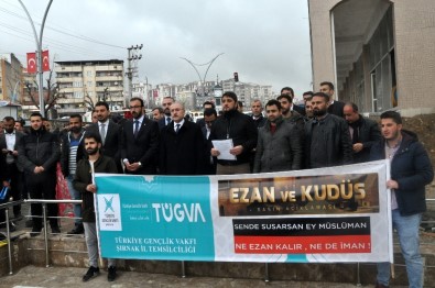 Şırnak'ta Ezan Ve Cami Saldırısı Protestosu