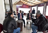 DÖVIZ KURU - Başkan Uysal, Kahvehaneleri Ziyaret Etti