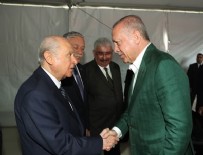 GÜNDOĞDU - Erdoğan ve Bahçeli miting öncesi bir araya geldi