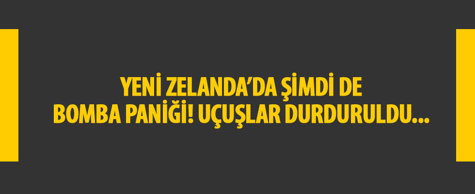 Yeni Zelanda'da havaalanında alarm!