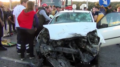 Balıkesir'de Trafik Kazası Açıklaması 4 Yaralı