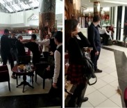 AVM'de 'Çöp Döktün' dayağı kamerada