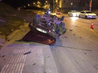 ŞEMSETTIN GÜNALTAY - Başkent'te 'Dur' İhtarına Uymayan Ehliyetsiz Sürücü Takla Attı Açıklaması 5 Yaralı