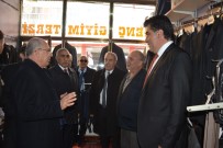 MEVLÜT KARAKAYA - MHP Genel Başkan Yardımcısı Prof. Dr. Mevlüt Karakaya, Tercan'da Esnafı Ziyaret Etti, Başkan Yılmaz'a Destek İstedi