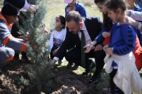 BELÖREN - Başkan Adayı Ercan, Orman Haftası Dolayısıyla Vatandaşlara Fidan Dağıttı