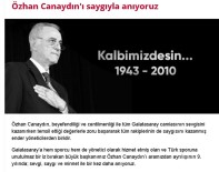 ÖZHAN CANAYDIN - Galatasaray'dan Özhan Canaydın İçin Anma Mesajı