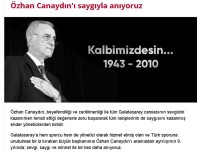 ÖZHAN CANAYDIN - Galatasaray'dan Özhan Canaydın İçin Anma Mesajı