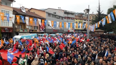AK Parti  Yenice'de İlk  Mitinginde  Gövde Gösterisi Yaptı