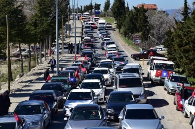 Başkan Ergün Demirci'de Yüzlerce Araçlık Konvoyla Karşılandı