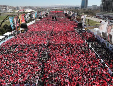 Cumhurbaşkanı Erdoğan mitinge katışan kişi sayısını açıkladı