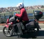 HALIÇ - Telefonuyla İlgilenen Motosikletli Tehlike Saçtı
