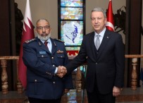 KATAR - Milli Savunma Bakanı Akar, Katar Genelkurmay Başkanı'nı Kabul Etti