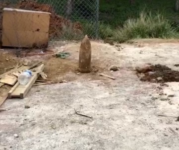 Büyükbakkalköy'de Bir Kazıda Top Mermisi Bulundu