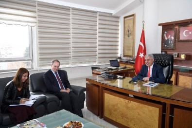 Büyükelçi Berger'den Büyükşehir Belediyesine Ziyaret