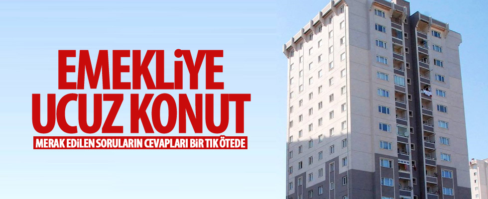 Emeklilere konut müjdesi!