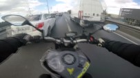 (Özel) E-5 Karayolunda Motosikletli Maganda Sevgilisine Dehşeti Yaşattı