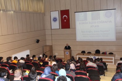 'Türkiye'nin İlk İlçe Atlası Açıklaması Aliağa Coğrafya Atlası' Konferansı