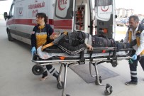 FARABI - Pencere Takılırken İnşaattan Düşüp Yaralandı