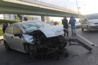 CEVIZLIBAĞ - D-100 Karayolu Cevizlibağ Mevkinde Trafik Kazası; 2 Yaralı