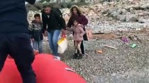 Kıyıda Mahsur Kalan Göçmenleri Sahil Güvenlik Kurtardı