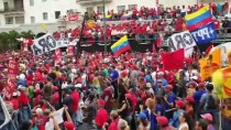 Venezuela'da Hükümete Destek Gösterisi