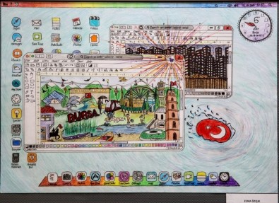 Öğrenciler Hayallerindeki Bursa'yı Resmetti