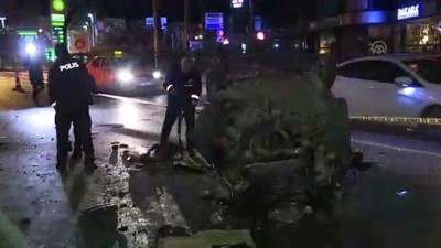 Şişli'de Otomobil Takla Attı Açıklaması 2 Yaralı