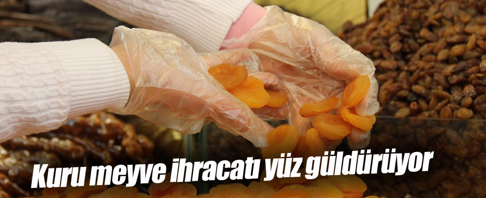 Kuru meyve ihracatı yüz güldürüyor