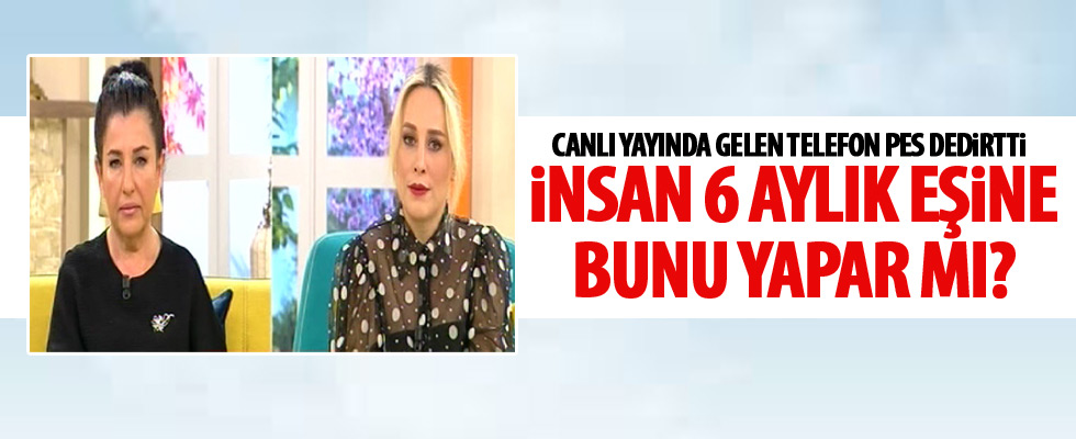 Gelen telefonla stüdyo buz kesti