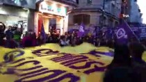 8 MART DÜNYA KADINLAR GÜNÜ - İstiklal Caddesi'nde Kadınların Yürüyüşü Başladı